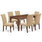 Dining Room Set Mahogany DUBR7-MAH-04 By East West Furniture | Dining Sets | Modishstore - 2