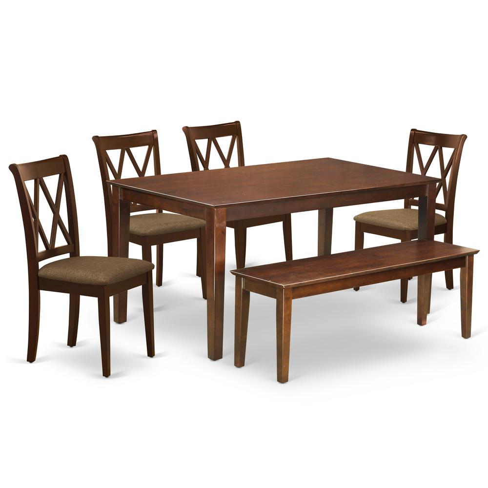 Dining Room Set Mahogany DUCL6-MAH-C By East West Furniture | Dining Sets | Modishstore - 2