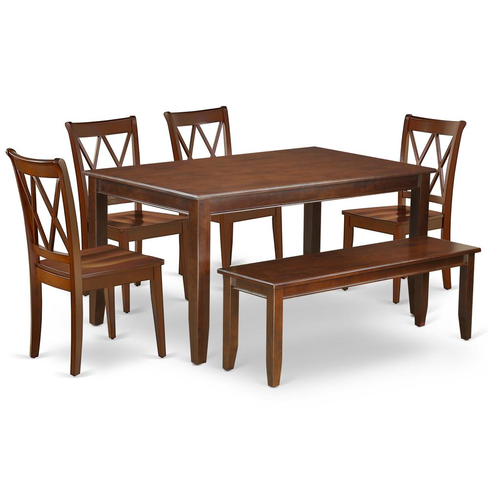 Dining Room Set Mahogany DUCL6-MAH-W By East West Furniture | Dining Sets | Modishstore - 2