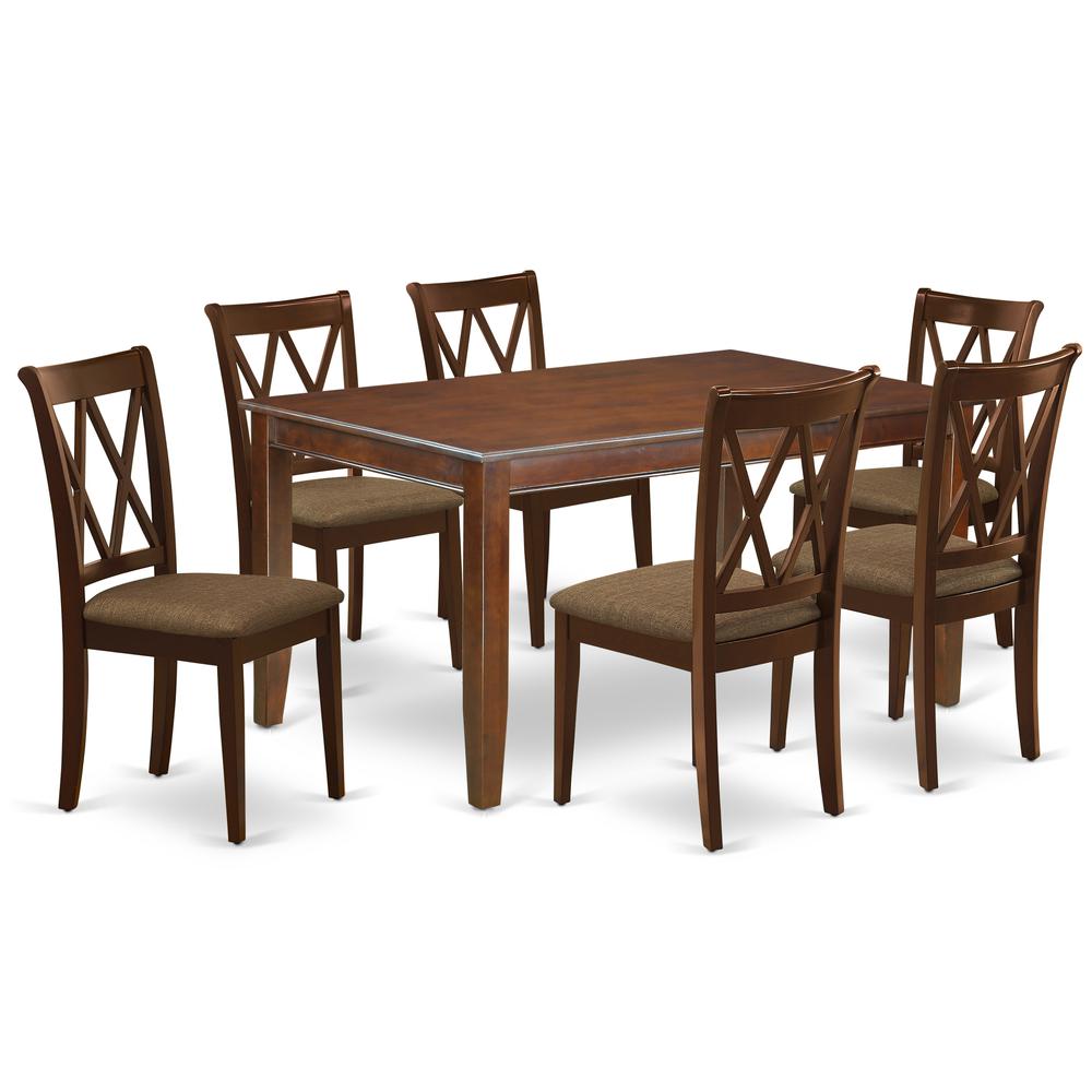 Dining Room Set Mahogany DUCL7-MAH-C By East West Furniture | Dining Sets | Modishstore - 2