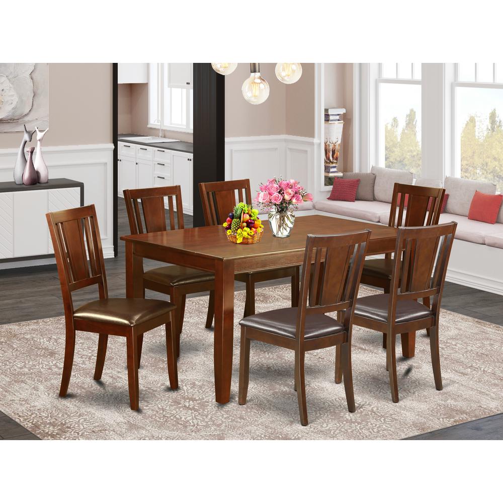 7 Pc Formal Dining Room Set-Table And 6 Dining Chairs By East West Furniture | Dining Sets | Modishstore