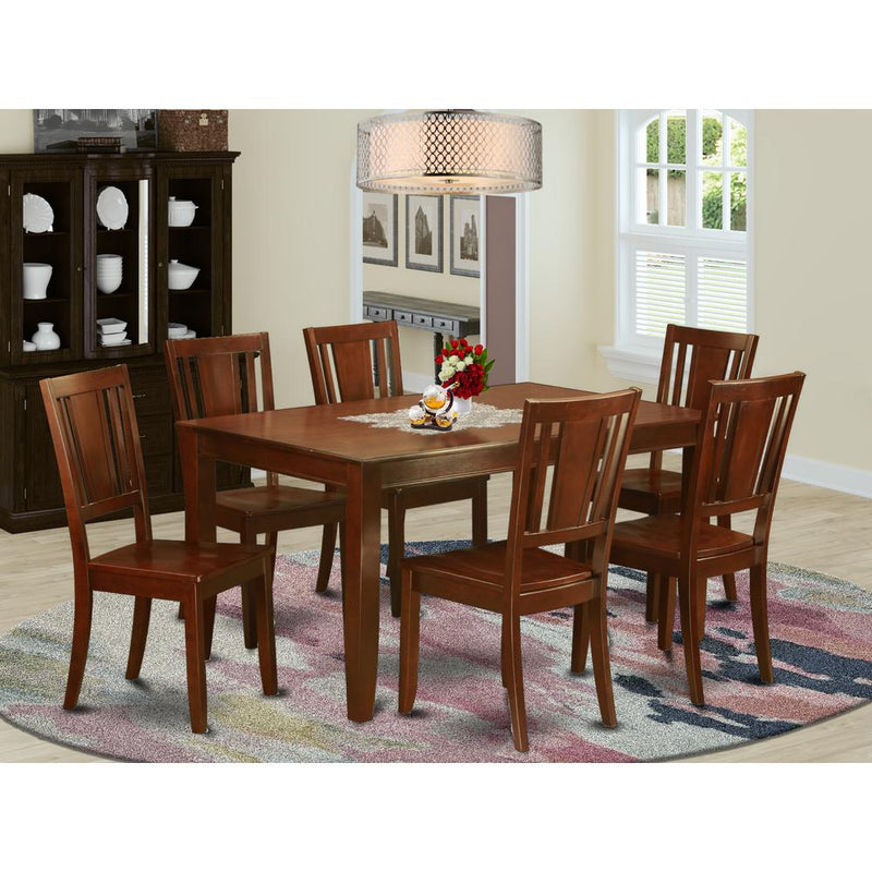 7 Pc Dining Room Set For 6-Kitchen Table And 6 Kitchen Chairs By East West Furniture | Dining Sets | Modishstore