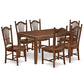 Dining Room Set Mahogany DUDO7-MAH-W By East West Furniture | Dining Sets | Modishstore - 2