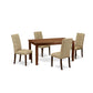 Dining Room Set Mahogany DUEL5-MAH-16 By East West Furniture | Dining Sets | Modishstore - 2