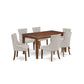 Dining Room Set Mahogany DUFR7-MAH-05 By East West Furniture | Dining Sets | Modishstore - 2