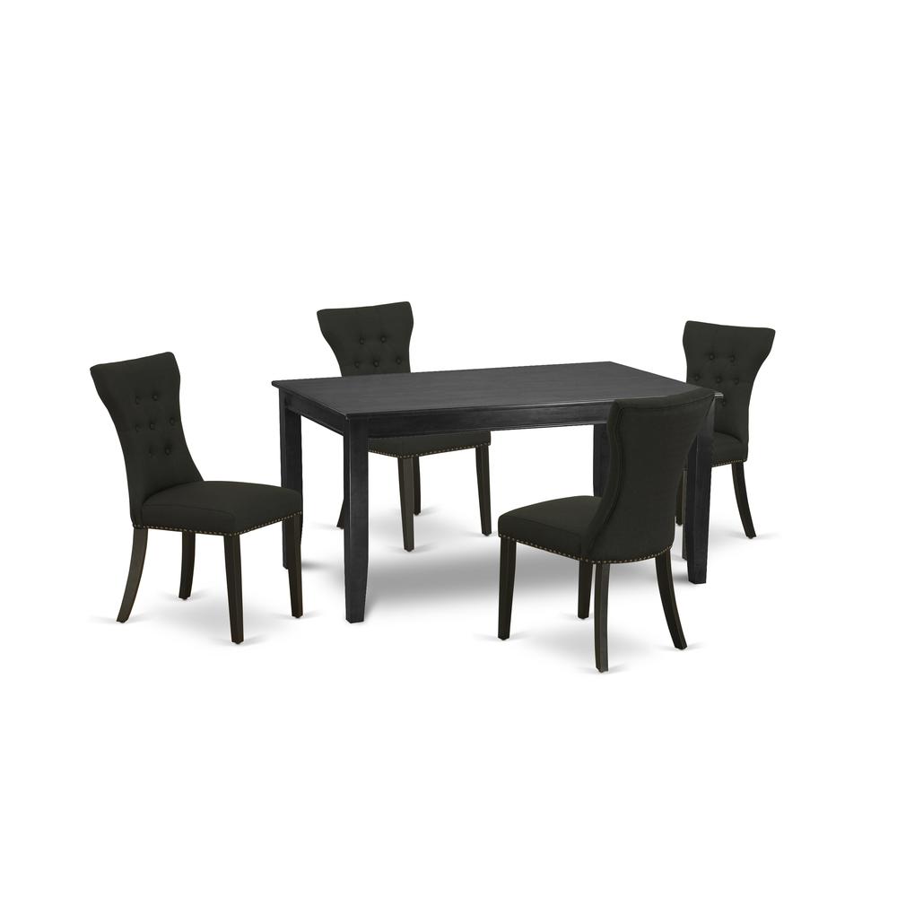 Dining Room Set Black DUGA5 - BLK - 24 By East West Furniture | Dining Sets | Modishstore - 2