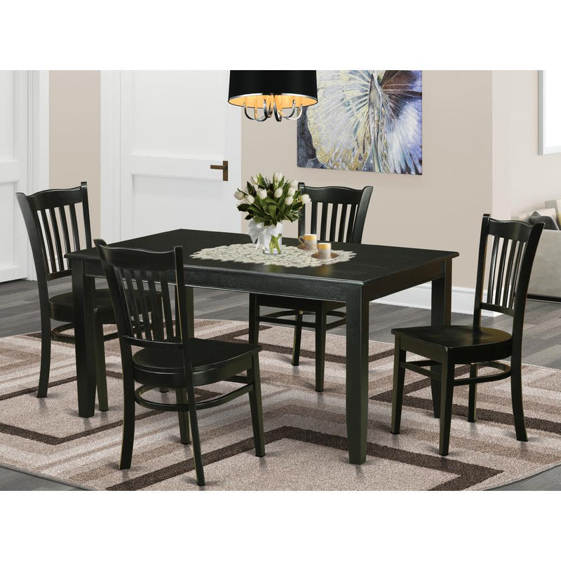 5 Pc Dining Room Set - Dinette Table And 4 Kitchen Dining Chairs By East West Furniture | Dining Sets | Modishstore