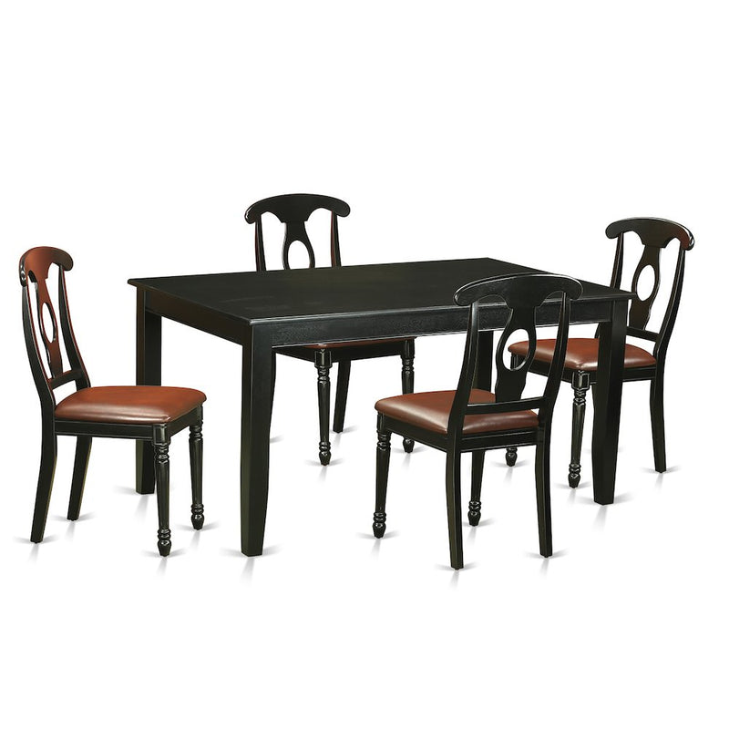 5 Pctable And Chairs Set For 4-Table And 4 Dining Chairs By East West Furniture | Dining Sets | Modishstore