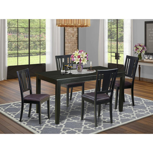 5 Pc Dining Room Set-Dining Table And 4 Chairs For Dining Chairs By East West Furniture | Dining Sets | Modishstore