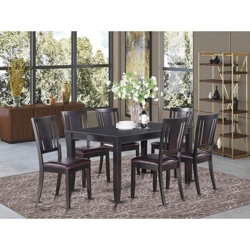 7 Pc Kitchenroom Set-Dining Table And 6 Kitchen Chairs By East West Furniture | Dining Sets | Modishstore