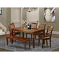 6 Pc Dining Set With Bench - Dining Table With 4 Dining Chairs Plus Bench By East West Furniture | Dining Sets | Modishstore