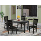 Dining Table - Dining Chairs DUVA5 - BLK - W By East West Furniture | Dining Sets | Modishstore - 2