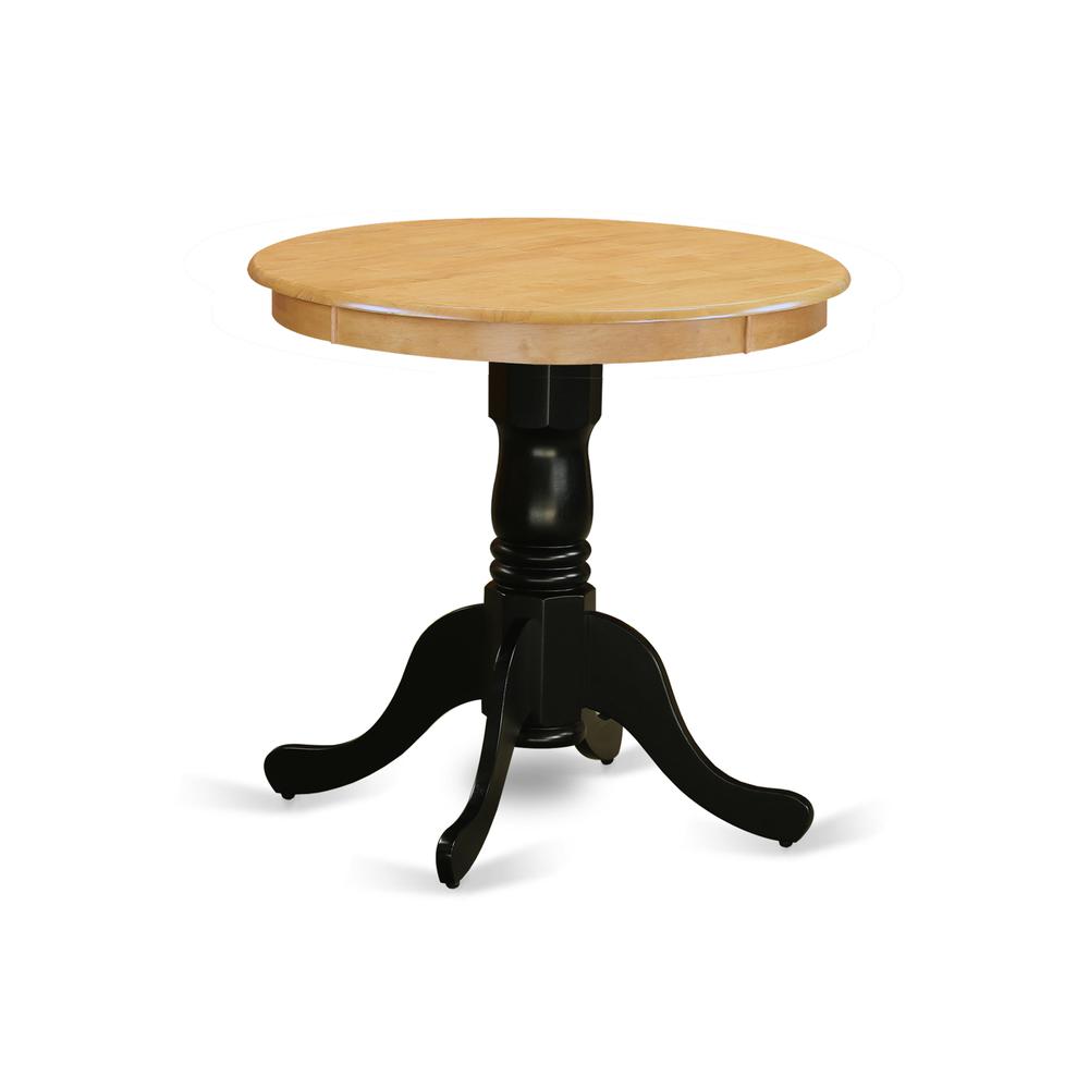 Dining Table Oak & Black EMT-OBK-TP By East West Furniture | Dining Tables | Modishstore - 2