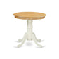 Dining Table Oak & Linen White EMT-OLW-TP By East West Furniture | Dining Tables | Modishstore - 2