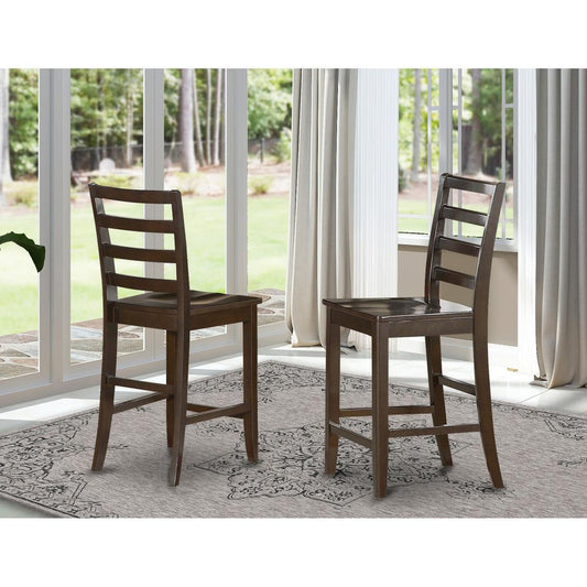 Fairwinds Stool Wood Seat With Lader Back, Set Of 2 By East West Furniture | Dining Chairs | Modishstore