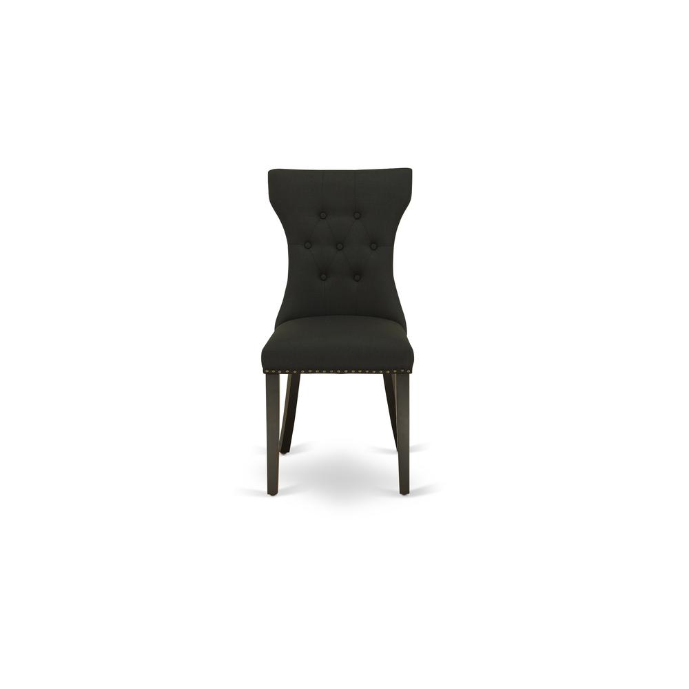 Dining Chair Black GAP1T24 By East West Furniture | Dining Chairs | Modishstore - 3