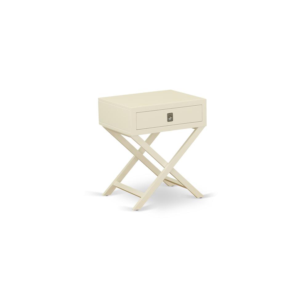 Night Stand White HANE05 By East West Furniture | Nightstands | Modishstore
