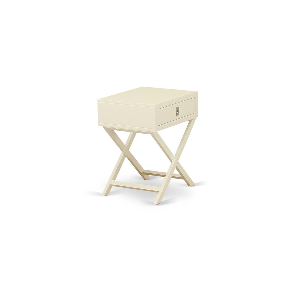 Night Stand White HANE05 By East West Furniture | Nightstands | Modishstore - 4
