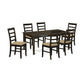 Hepf7-Cap-C 7 Pc Dining Room Set-Dinette Table With Leaf And 6 Dining Chairs. By East West Furniture | Dining Sets | Modishstore