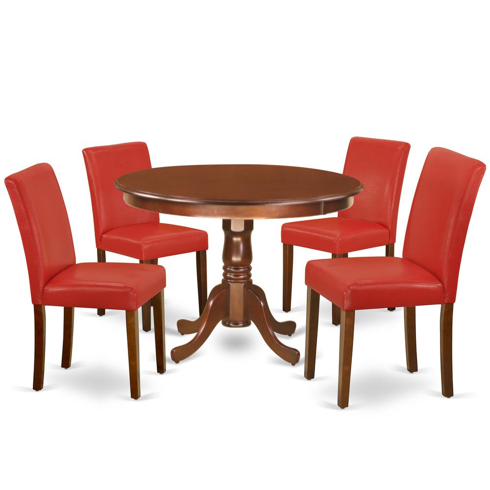 Dining Room Set Mahogany HLAB5-MAH-72 By East West Furniture | Dining Sets | Modishstore - 2