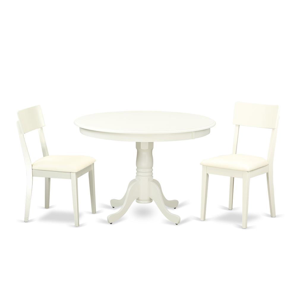 Dining Room Set Linen White HLAD3-LWH-LC By East West Furniture | Dining Sets | Modishstore - 2