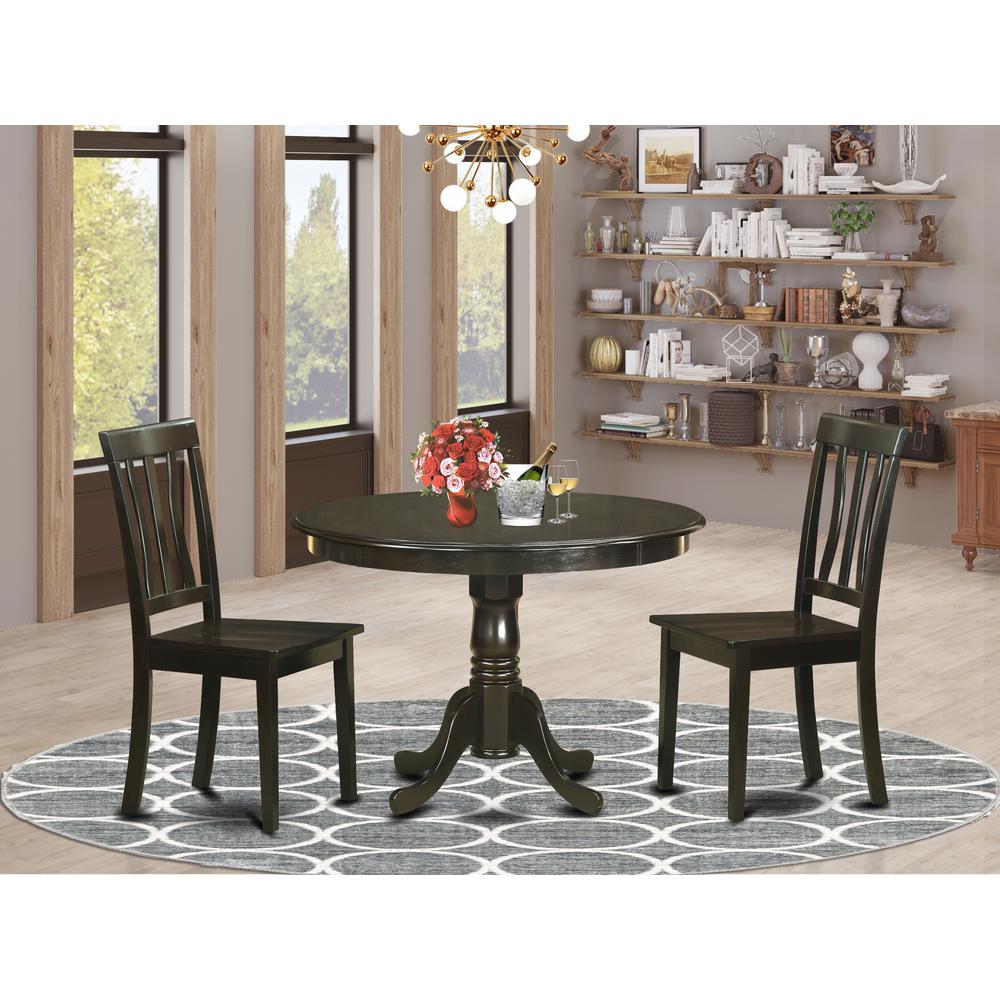 3 Pc Small Kitchen Table Set-Small Kitchen Table Set And 2 Dinette Chairs. By East West Furniture | Dining Sets | Modishstore