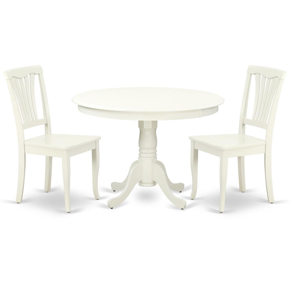Dining Room Set Linen White HLAV3-LWH-W By East West Furniture | Dining Sets | Modishstore - 2