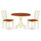 Dining Room Set Buttermilk & Cherry HLCL3-BMK-W By East West Furniture | Dining Sets | Modishstore - 2