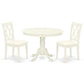 Dining Room Set Linen White HLCL3-LWH-C By East West Furniture | Dining Sets | Modishstore - 2