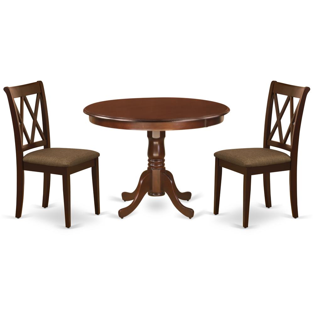 Dining Room Set Mahogany HLCL3-MAH-C By East West Furniture | Dining Sets | Modishstore - 2