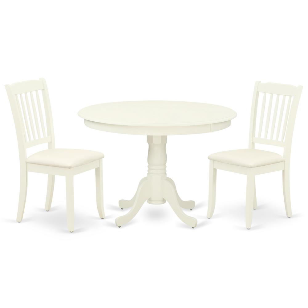 Dining Room Set Linen White HLDA3-LWH-C By East West Furniture | Dining Sets | Modishstore - 2