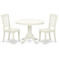 Dining Room Set Linen White HLDA3-LWH-W By East West Furniture | Dining Sets | Modishstore - 2