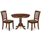 Dining Room Set Mahogany HLDA3-MAH-C By East West Furniture | Dining Sets | Modishstore - 2