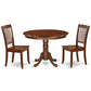 Dining Room Set Mahogany HLDA3-MAH-W By East West Furniture | Dining Sets | Modishstore - 2