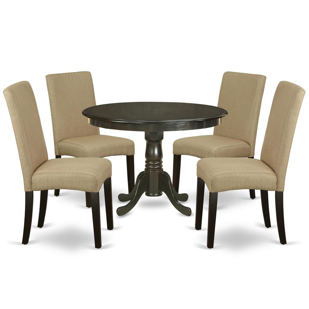 Dining Room Set Cappuccino HLDR5-CAP-03 By East West Furniture | Dining Sets | Modishstore - 2