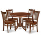 Dining Room Set Mahogany HLGR5-MAH-W By East West Furniture | Dining Sets | Modishstore - 2