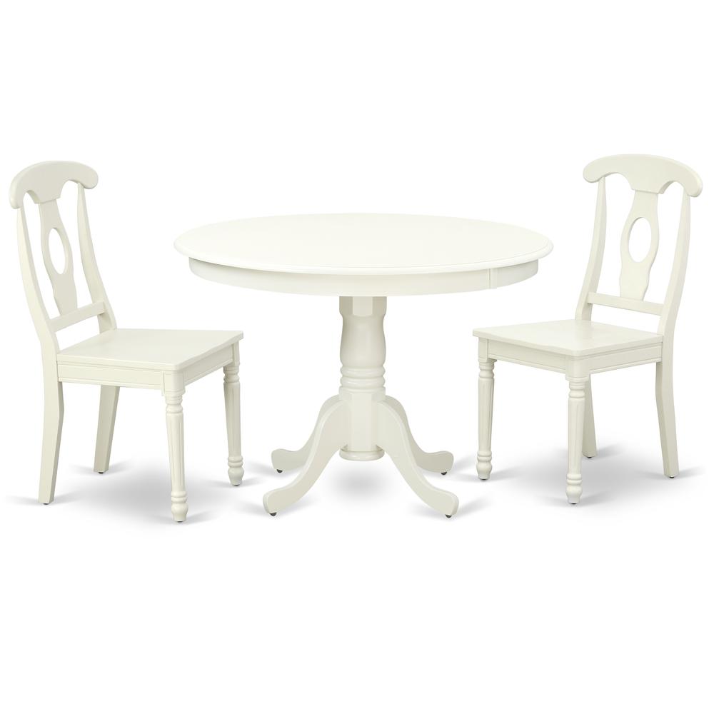 Dining Room Set Linen White HLKE3-LWH-W By East West Furniture | Dining Sets | Modishstore - 2