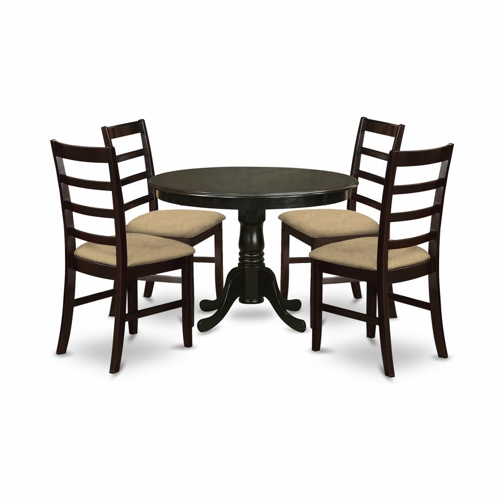 Hlpf5-Cap-C 5 Pc Small Kitchen Table Set-Dining Table And 4 Kitchen Chairs. By East West Furniture | Dining Sets | Modishstore