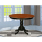 3 Pc Seat With A Kitchen Table And 2 Linen Dinette Chairs In Black By East West Furniture | Dining Sets | Modishstore - 3