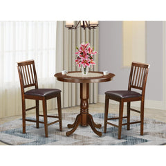 3 Pc Pub Table Set-Pub Table And 2 Counter Height Chairs By East West Furniture