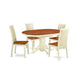 Dining Room Set Buttermilk & Cherry KEIP5-BMK-W By East West Furniture | Dining Sets | Modishstore - 2