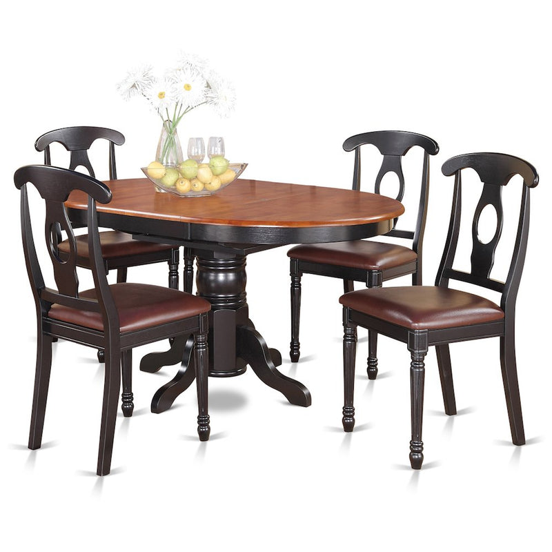 5 Pc Dining Room Set For 4-Oval Dining Table And 4 Dining Chairs. By East West Furniture | Dining Sets | Modishstore