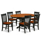 Dining Room Set Black & Cherry KENO7-BCH-W By East West Furniture | Dining Sets | Modishstore - 2