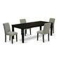 Dining Room Set Black LGAB5-BLK-06 By East West Furniture | Dining Sets | Modishstore - 2