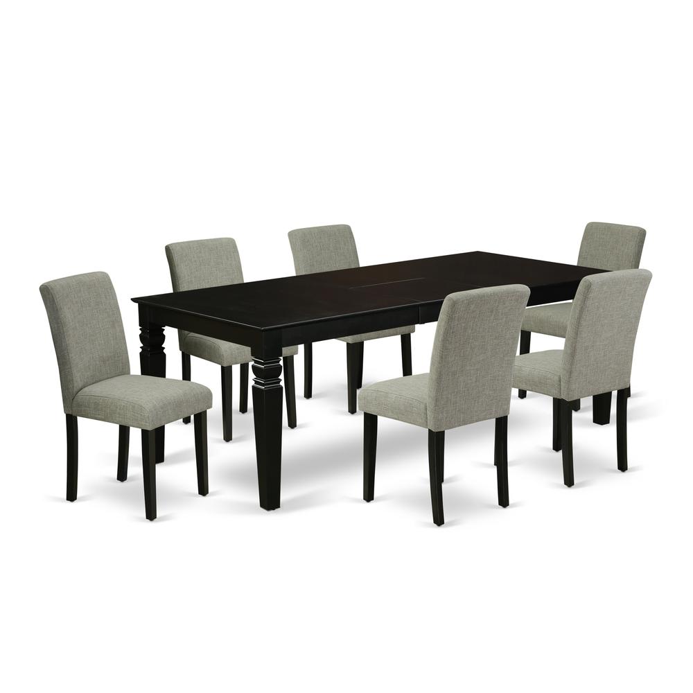 Dining Room Set Black LGAB7 - BLK - 06 By East West Furniture | Dining Sets | Modishstore - 2