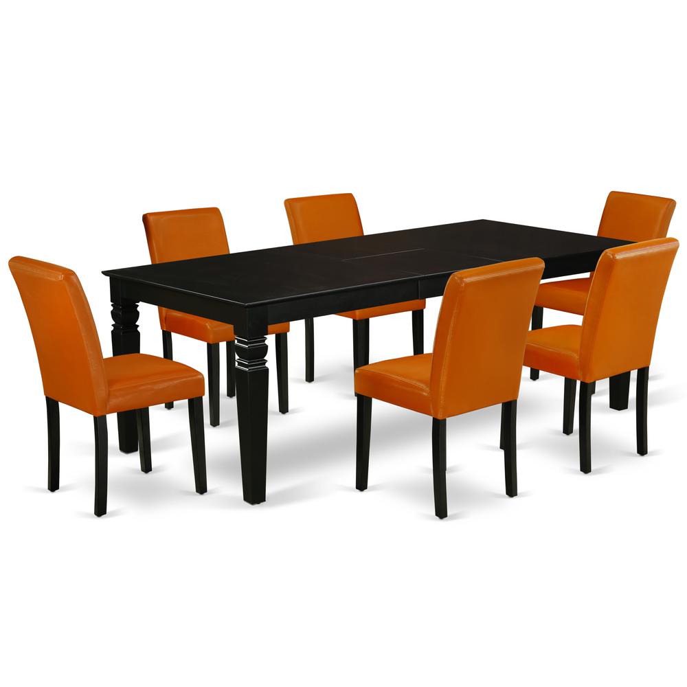 Dining Room Set Black LGAB7 - BLK - 61 By East West Furniture | Dining Sets | Modishstore - 2