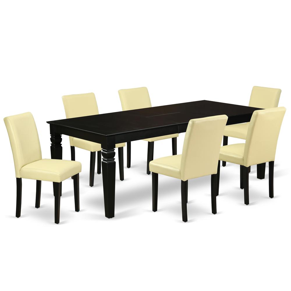 Dining Room Set Black LGAB7 - BLK - 73 By East West Furniture | Dining Sets | Modishstore - 2