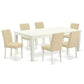 Dining Room Set Linen White LGAB7 - LWH - 02 By East West Furniture | Dining Sets | Modishstore - 2