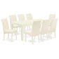 Dining Room Set Linen White LGBA9-LWH-01 By East West Furniture | Dining Sets | Modishstore - 2