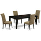 Dining Room Set Black LGBR5-BLK-17 By East West Furniture | Dining Sets | Modishstore - 2